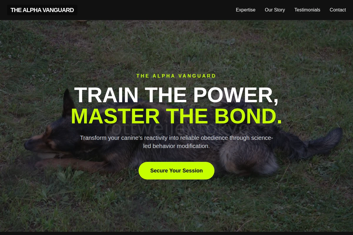 Steady Dog Behavior