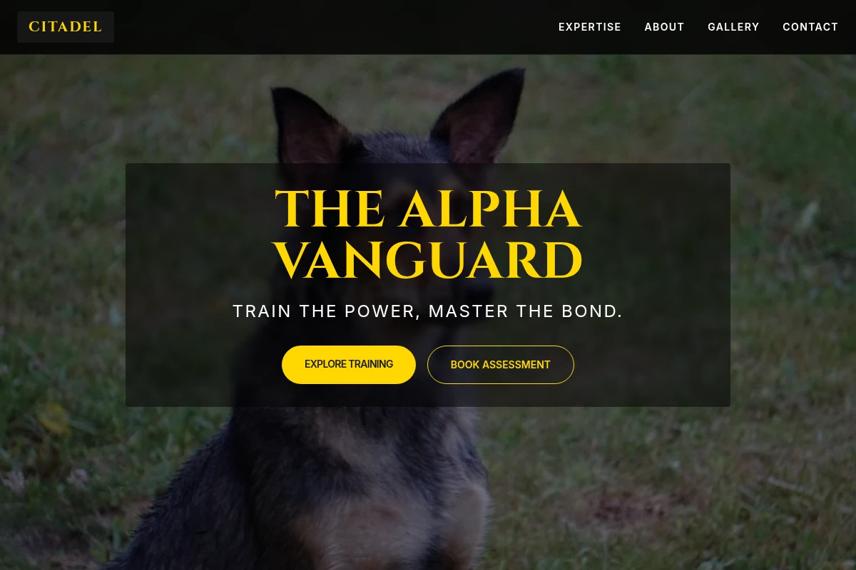 Citadel Dog Behavior