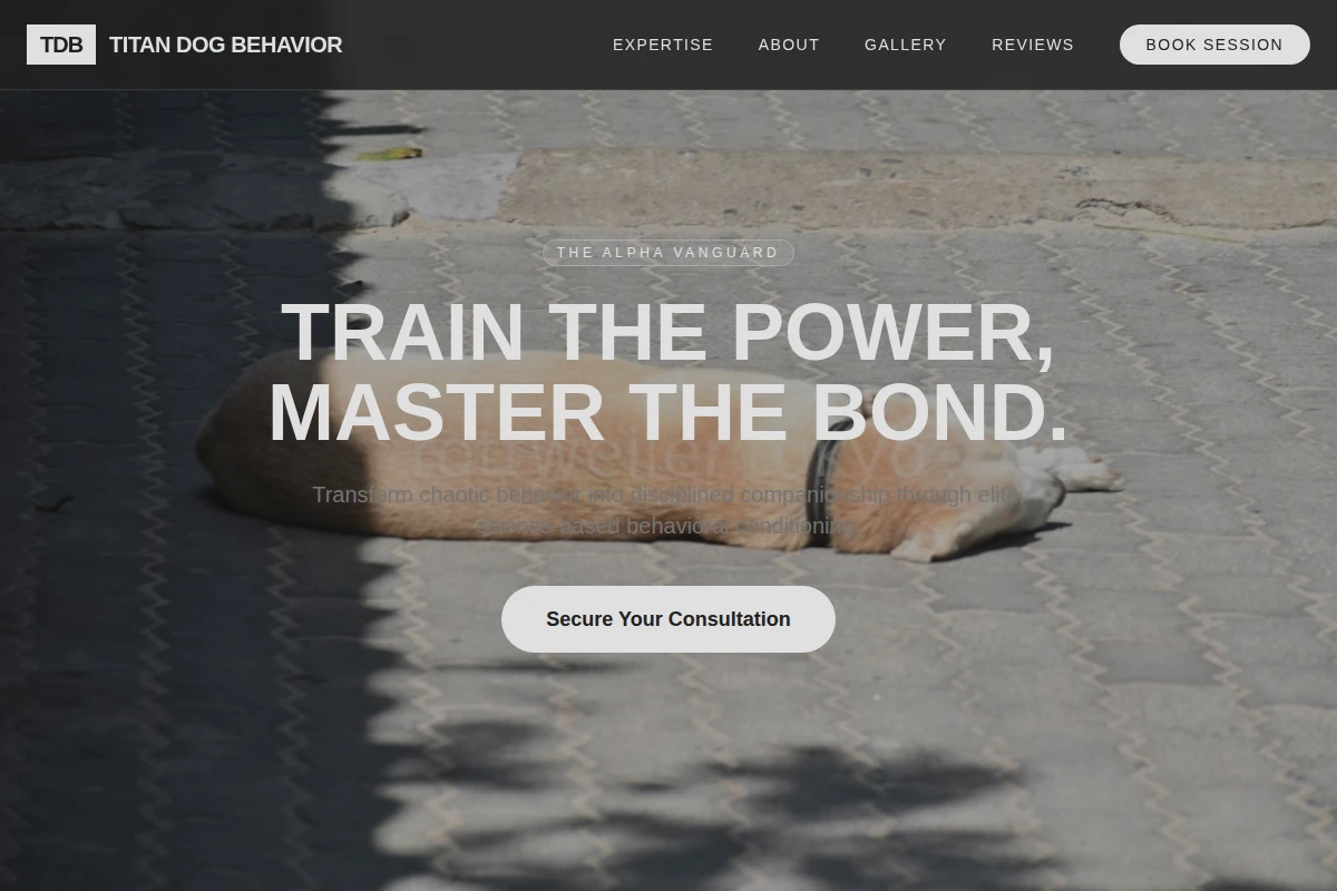 Titan Dog Behavior