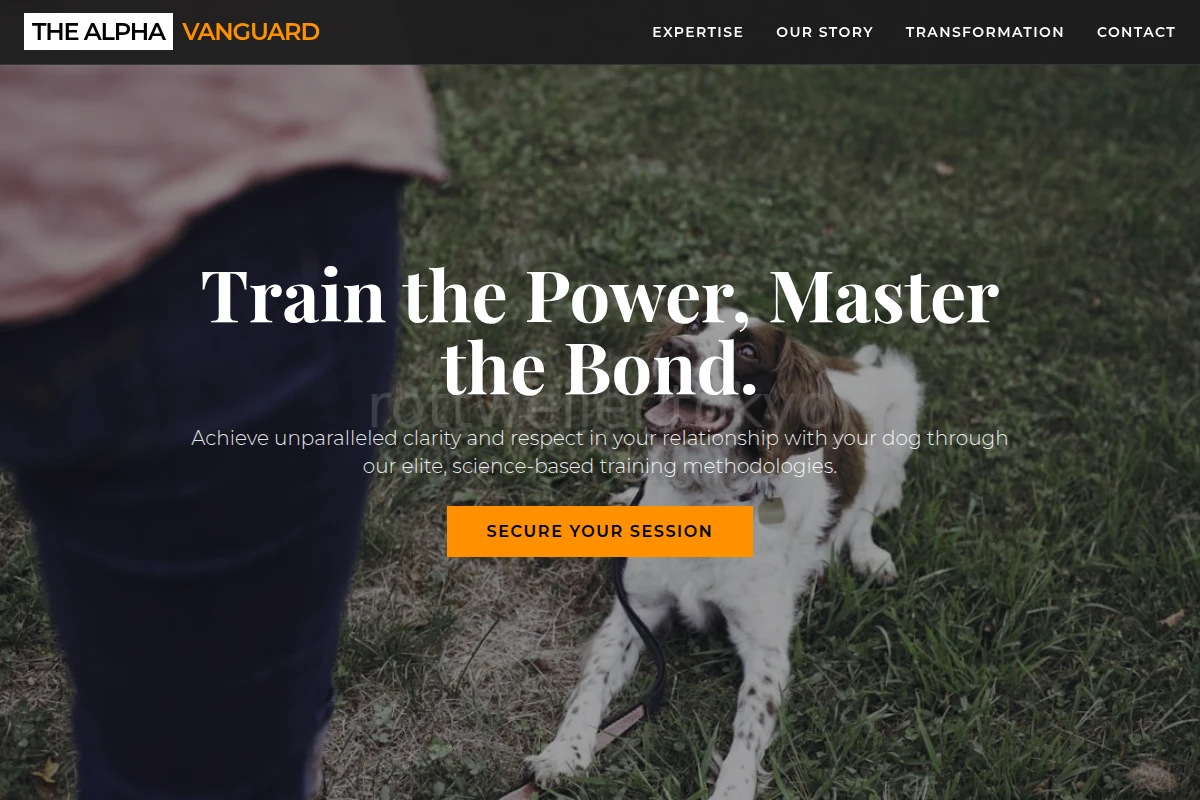 Rigorous Dog Training