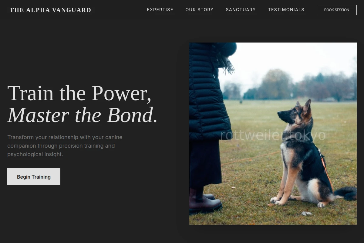 Bond Dog Training