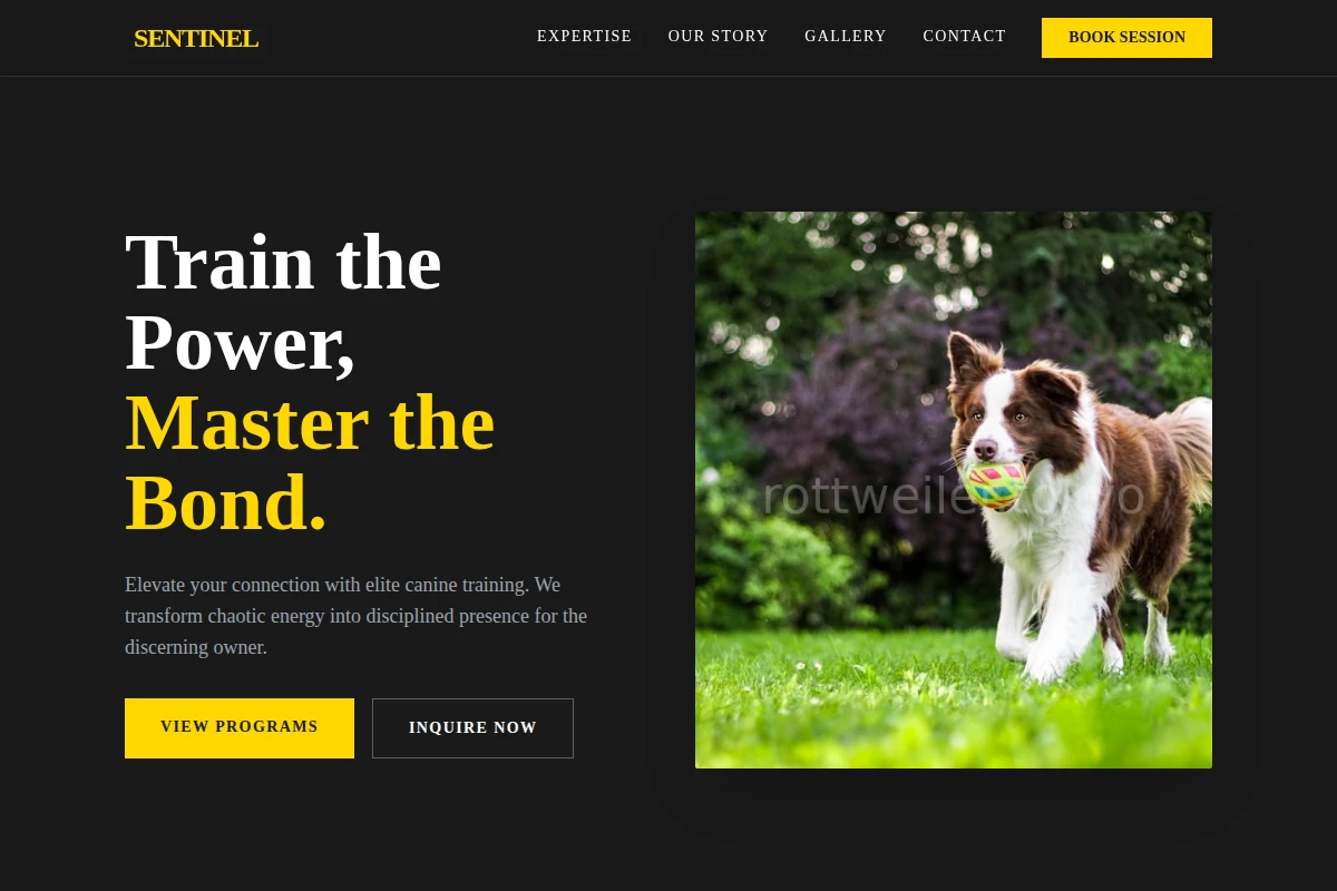 Sentinel Dog Training