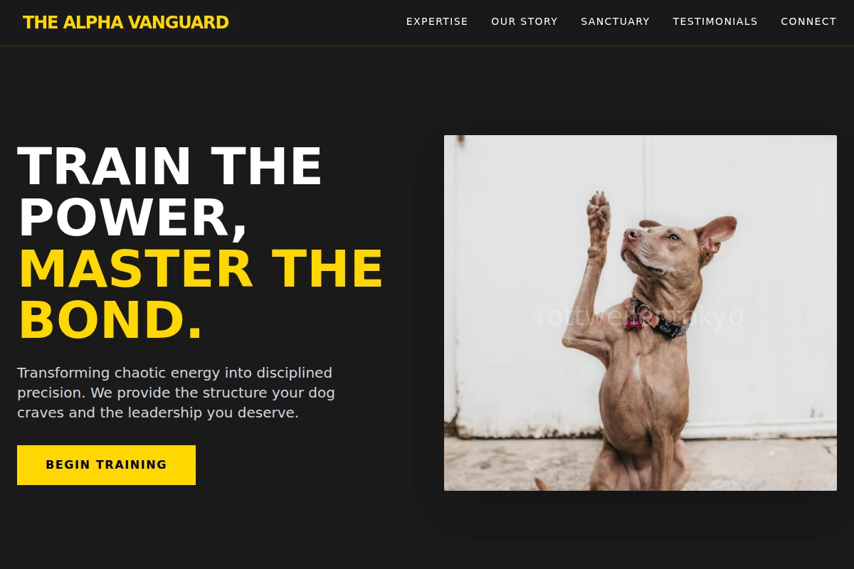 Rigorous Dog Training
